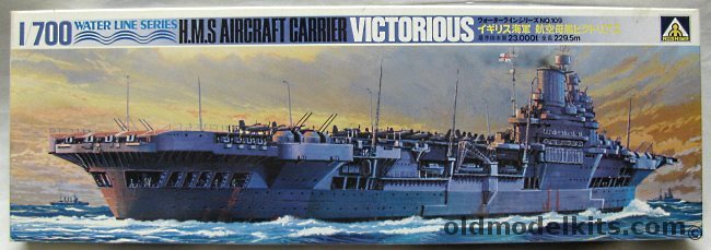 Aoshima 1/700 HMS Victorious Aircraft Carrier, WLA109 plastic model kit